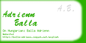 adrienn balla business card